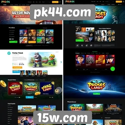 Evolução do design do site pk44.com ao longo do tempo